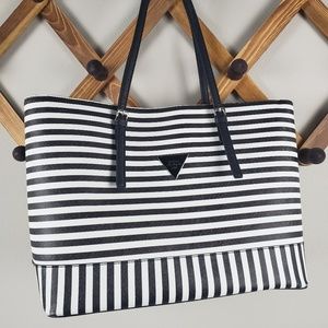Guess Black and White Tote